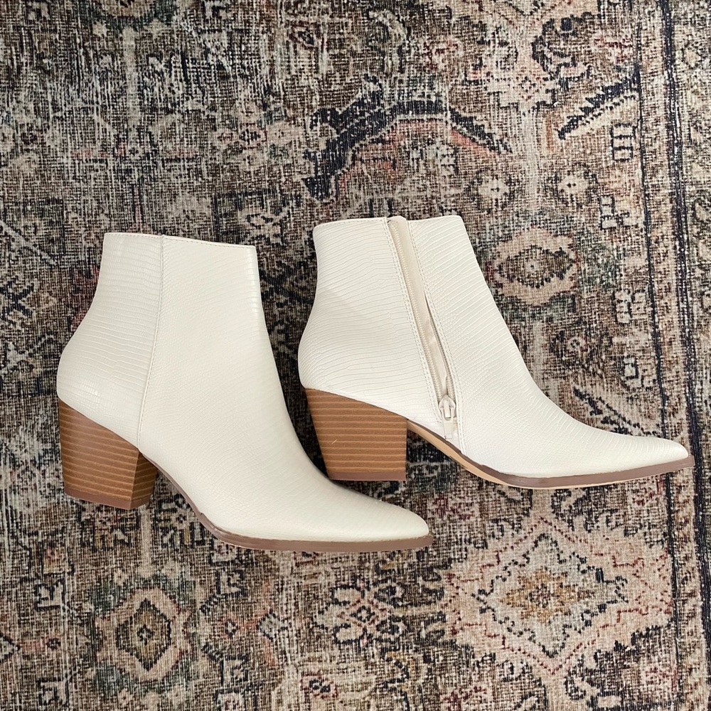 Matisse x Lulus white bootie